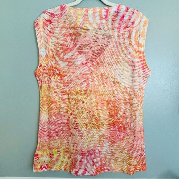 Calvin Klein Performance Quick Dry V-neck sleeveless lightweight top XL - Picture 4 of 8